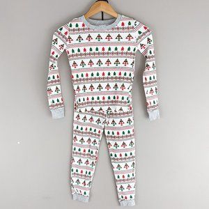 Nordstrom Christmas Tree 2 Piece Thermal Pajamas Red Green White size 10